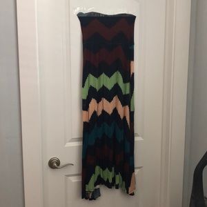 Chevron Maxi Skirt